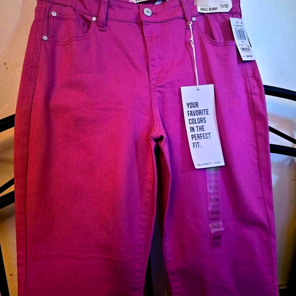 Celebrity Pink Fuchsia Ankle Jeans